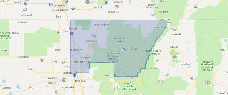 Map of Health District boundaries